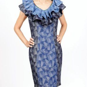 Ginger Patchwork Denim Dress